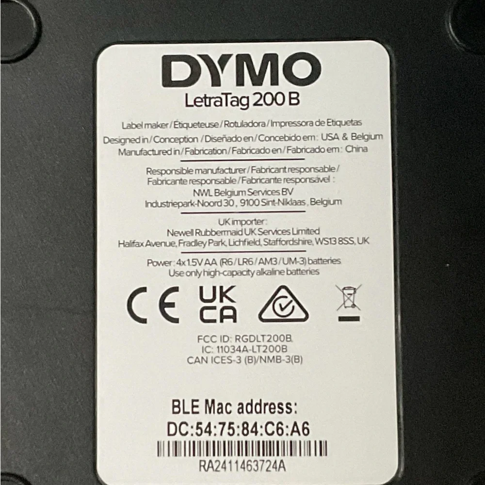 Wireless Bluetooth label maker — DYMO letra tag portable, quick printing 🏷️🛜
